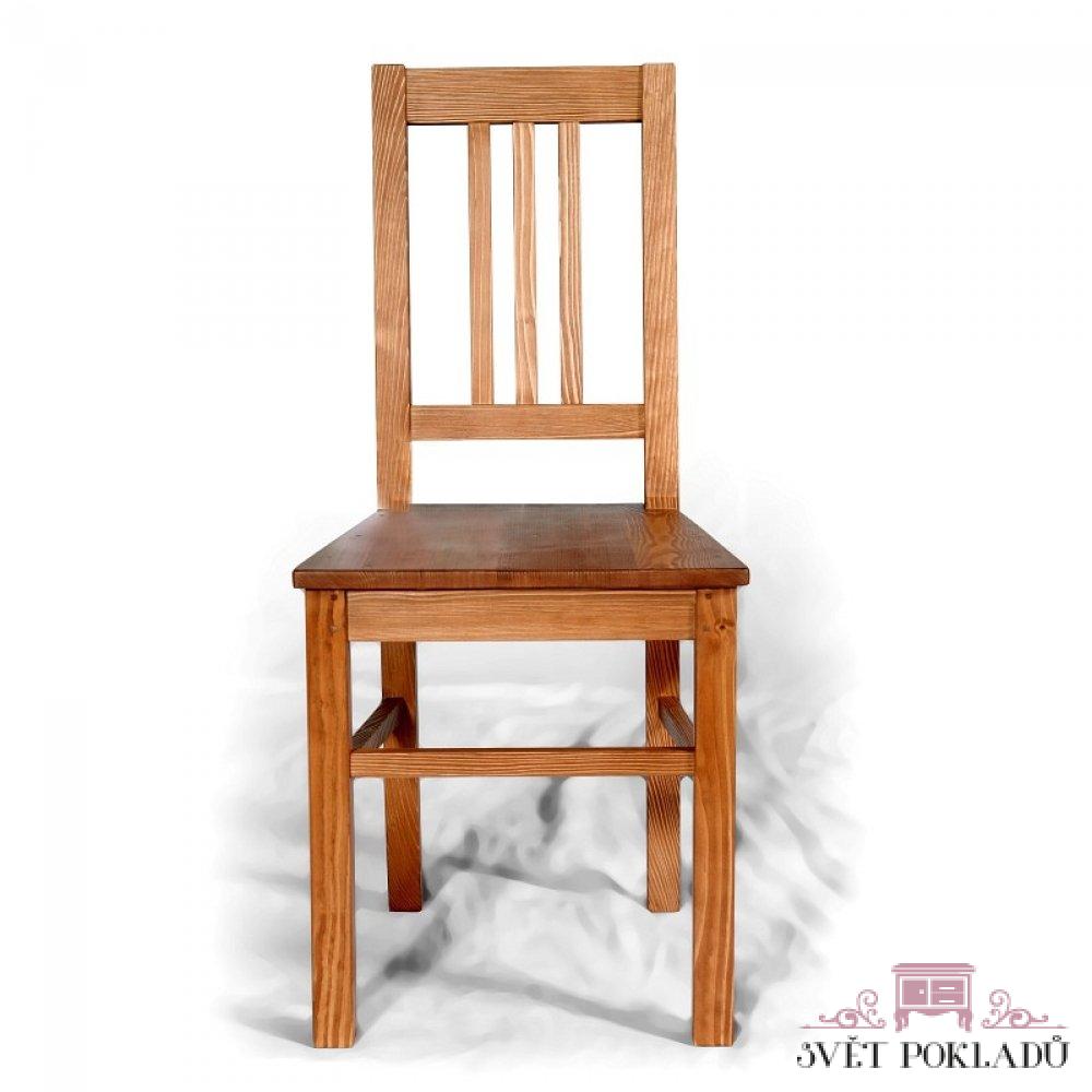 replika masivní židle ze smrkového dřeva